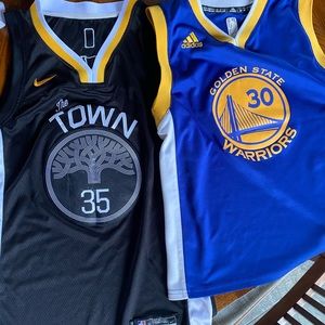 TWO Youth Golden State Warriors Jerseys!